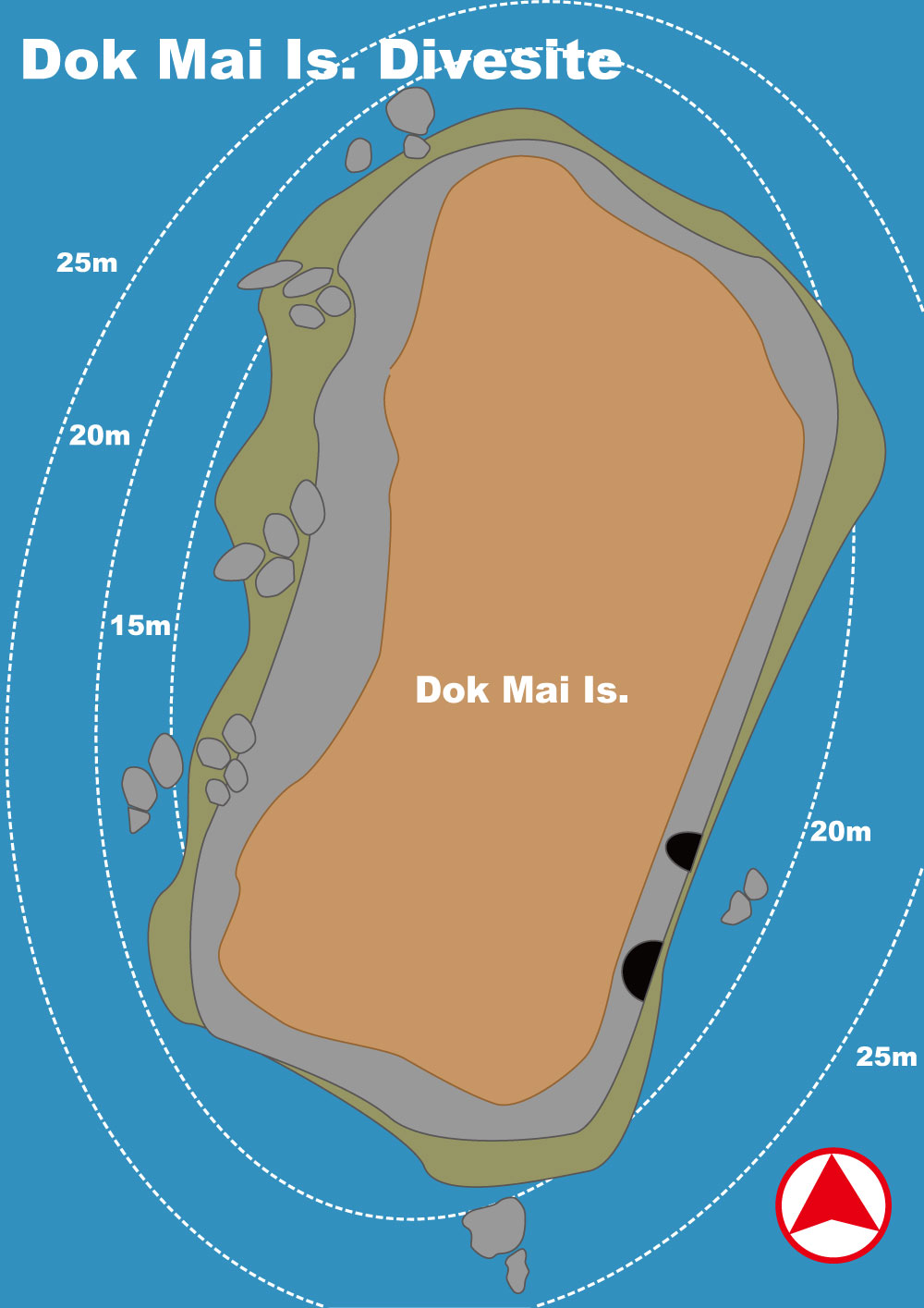 イメージ／プーケットダイビングポイントマップ／ドクマイ島（パソコン用の画像）