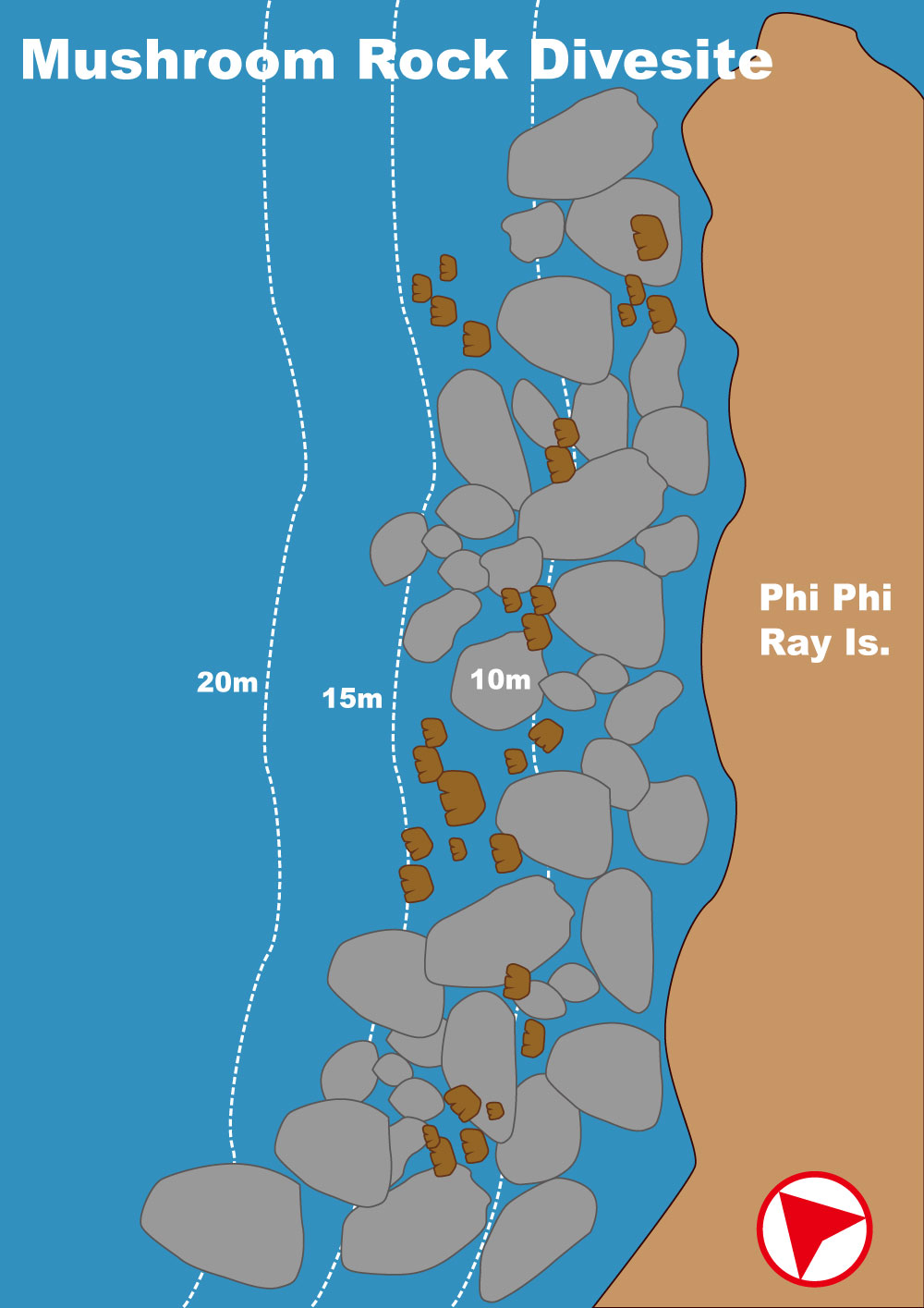 Image / Phuket Diving Site Map / Mushroom Rock (Desktop)