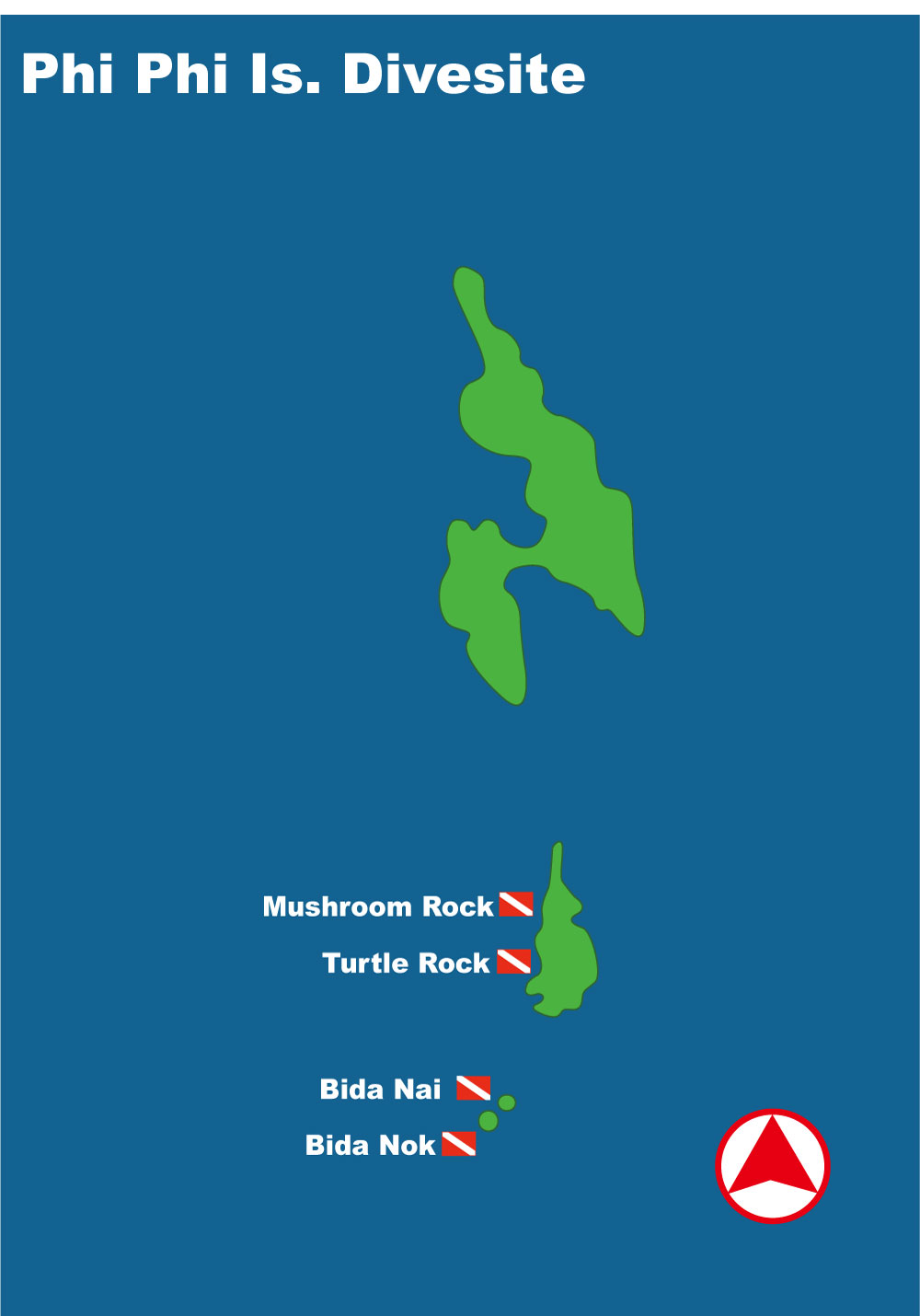 Image / Phuket Diving Site Map / Phi Phi Islands (Desktop)