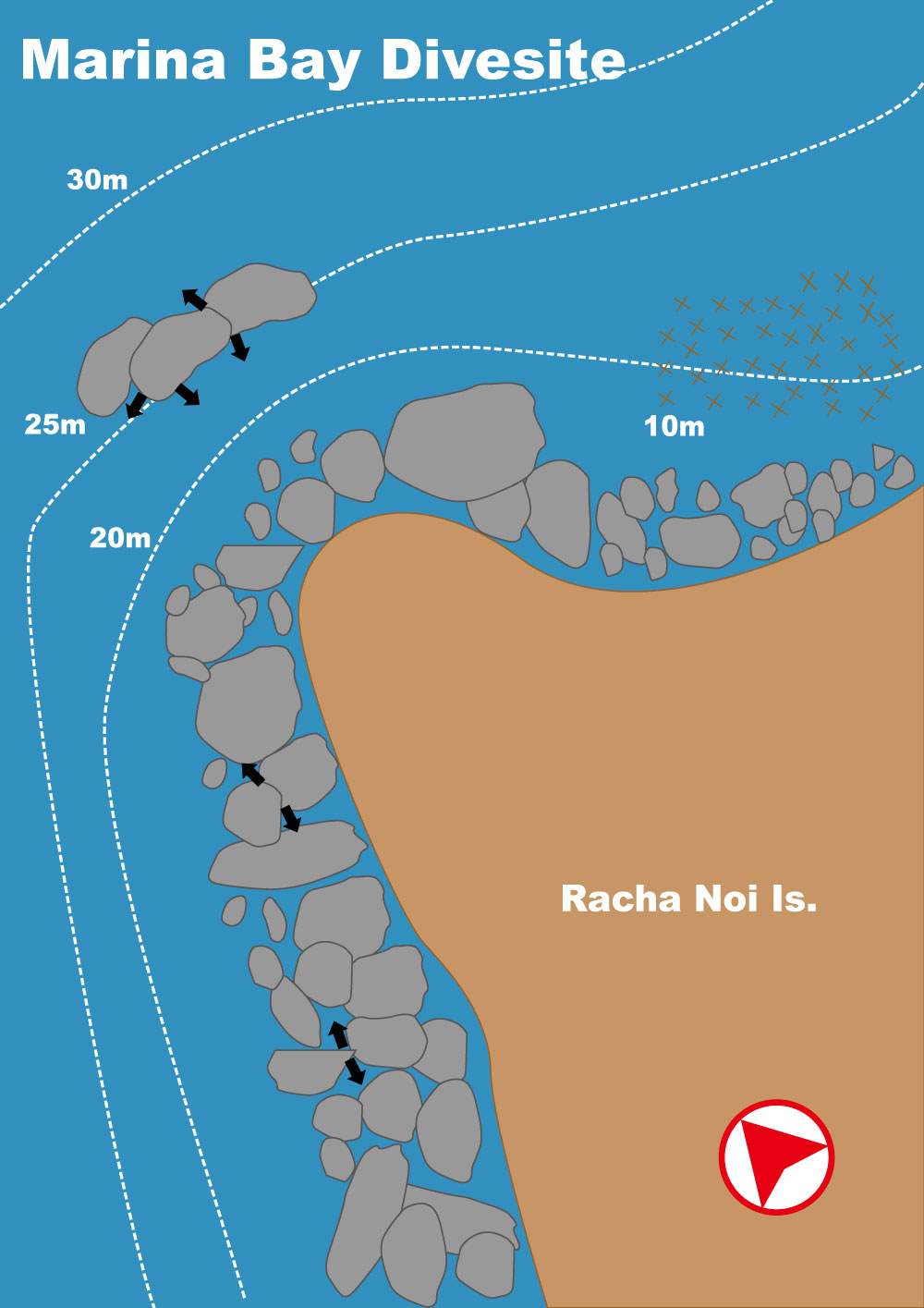 Image / Phuket Diving Site Map / Marina Bay (PC)