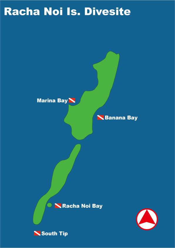 Image / Phuket Diving Site Map / Racha Noi Island Map (PC)