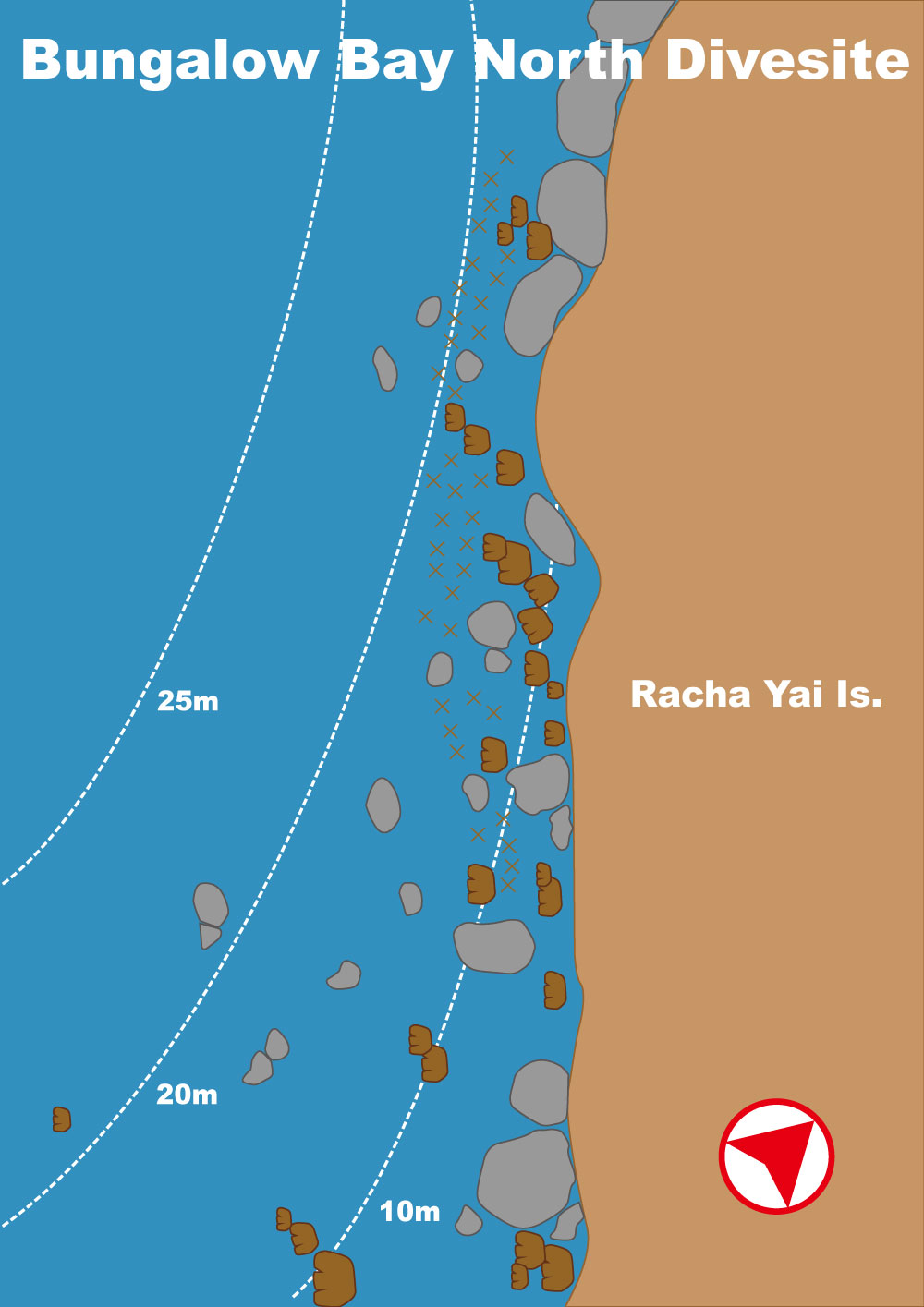 Image / Phuket Diving Spot Map / Bungalow Bay North (Desktop)
