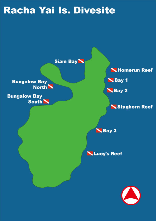 Image / Phuket Diving Spot Map / Racha Yai Island Map (PC version)