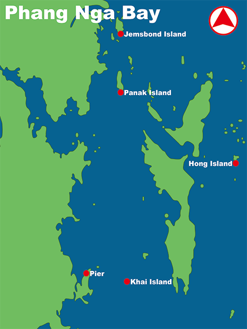 Phang Nga Bay Map