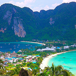 Aerial view of Phi Phi Don Island